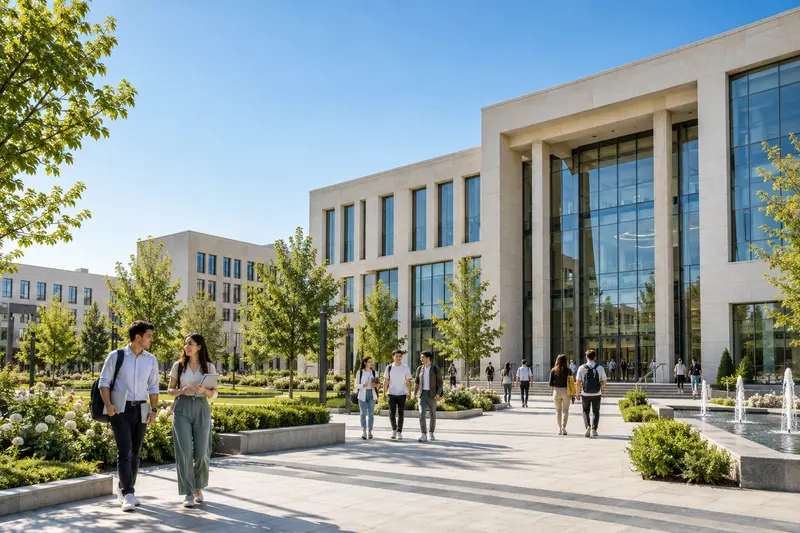 Zamonaviy universitetdagi ta’lim muhitini ifodalovchi tasvir